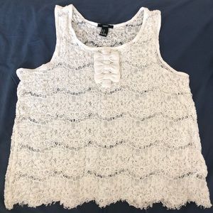 White Lace Tank